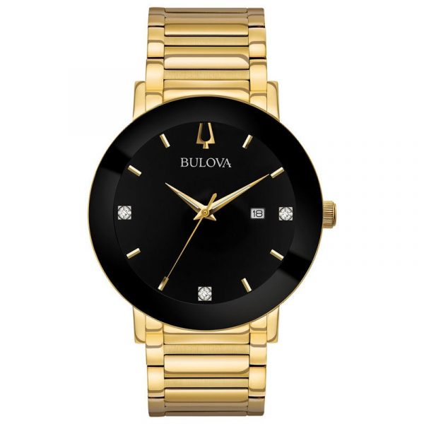 Gents Bulova Futuro Diamond Watch - 3 Year Warranty 97D116