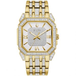 Gents Bulova Octava Crystal Watch - 3 Year Warranty 98A295