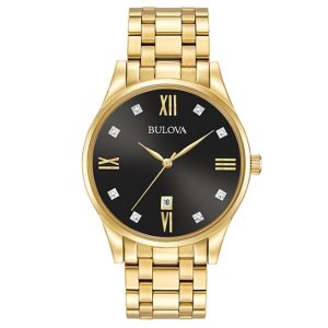 Gents Bulova Diamond Watch-3 Year Warranty 97D108