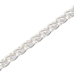 22" Heavy Wheat Link Chain Sterling Silver