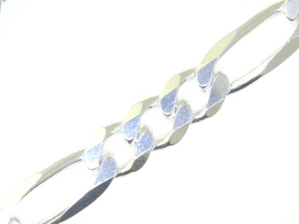 26" Heavy Figaro Link Chain Sterling Silver