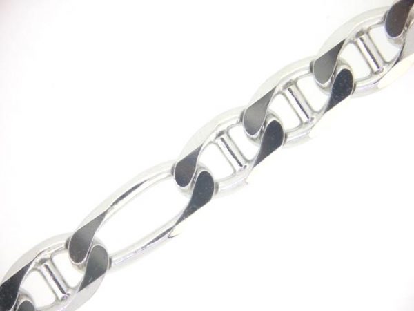 Figarucci Link Gents 8.75" Bracelet Sterling Silver