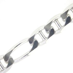 Figarucci Link Gents 8.75" Bracelet Sterling Silver