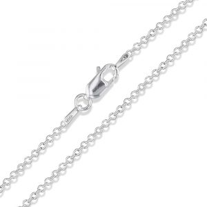18" Rolo Link Chain Sterling Silver/1.3MM