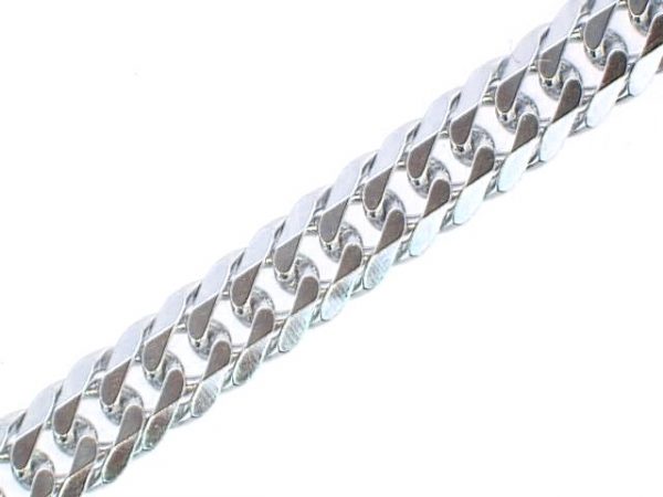 24" Double Curb Link Chain Sterling Silver/5MM