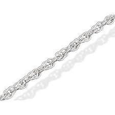 18" Loop Rope Chain Sterling Silver