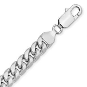 24" Miami Cuban Link Chain Sterling Silver/7MM