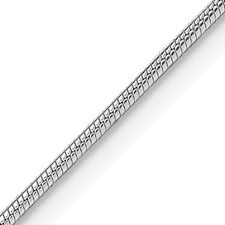 20" Round Snake Chain Sterling Silver Italian/3MM