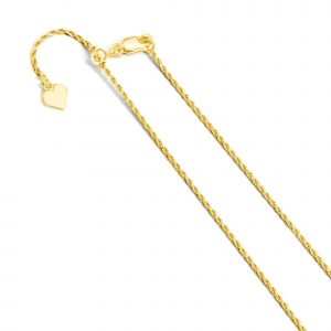 24" Rope Link Adjustable Chain Sterling Silver/1.35MM