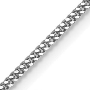 18" Curb Link Chain Sterling Silver Italian/2.25MM