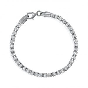 4MM Ice Link Bracelet 7" Sterling Silver