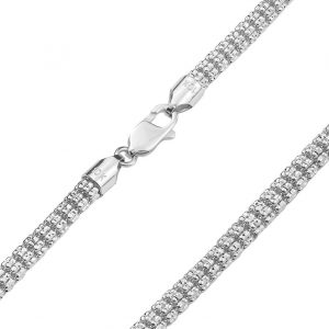 20"  Ice Link Chain Sterling Silver/4MM
