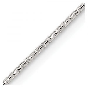 20" D.Cut Round Box Link Chain Sterling Silver/2MM