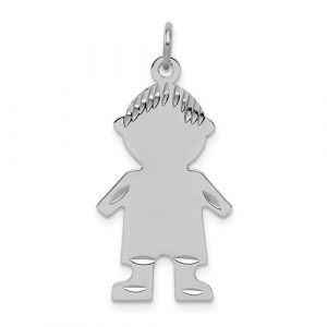 Boy Engravable Sterling Silver Pendant     **CLEARANCE-FINAL SALE**