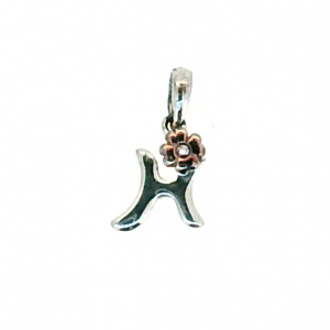 H Initial Pendant with Diamond Sterling Silver  *CLEARANCE-FINAL SALE*