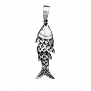 Movable Fish Sterling Silver Pendant/28MM  *CLEARANCE-FINAL SALE*