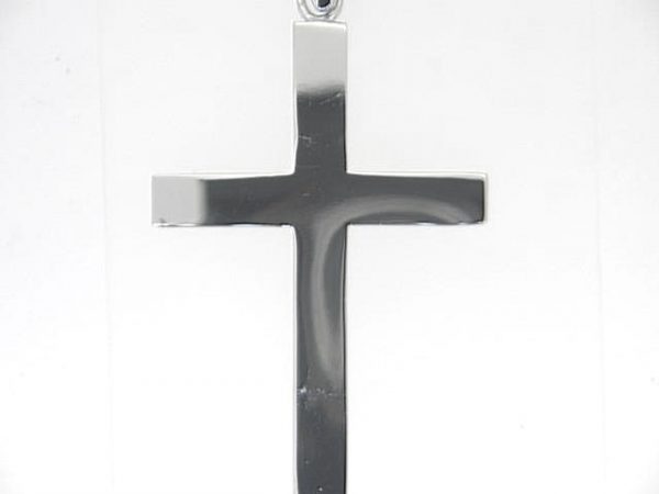 Large Cross Pendant Sterling Silver/65MM    *CLEARANCE-FINAL SALE*