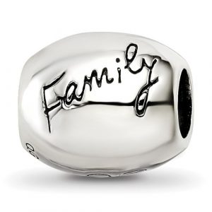 WE ARE FAMILY  Reflection Bead Sterling Silver   **FINAL SALE**