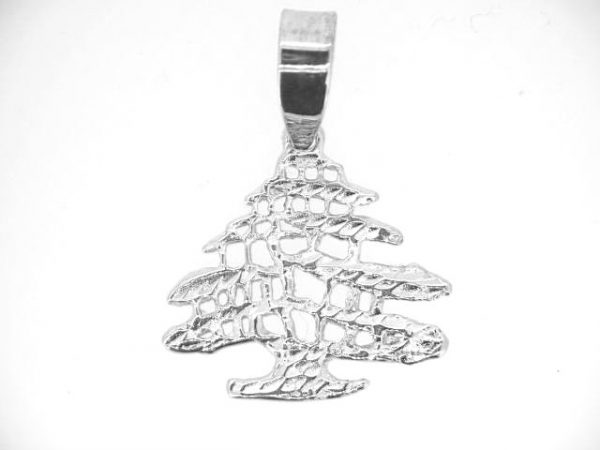 Cypress Tree Pendant Sterling Silver/25MM