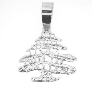Cypress Tree Pendant Sterling Silver/25MM