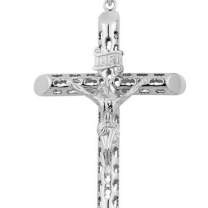 XX-Large Crucifix Pendant Sterling Silver/80MM