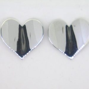 High Polish Heart Stud Earrings Sterling Silver     **CLEARANCE-FINAL SALE**