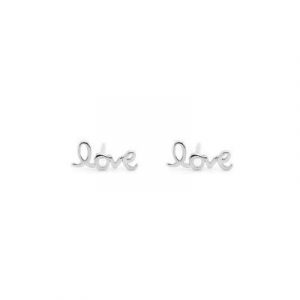 LOVE Stud Earrings Sterling Silver/10MM    *CLEARANCE-FINAL SALE*