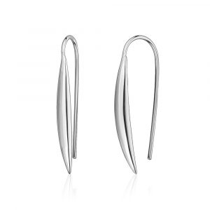 Long Fish Hook Earrings Sterling Silver/28MM  *FINAL SALE*